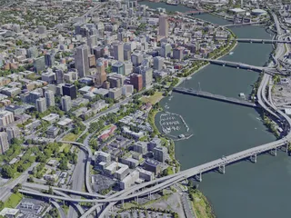 Portland City, OR, USA (2022) 3D Model preview