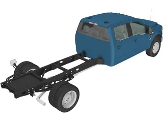 Ford F-550 Super Duty Crew Cab (2020) 3D Model preview