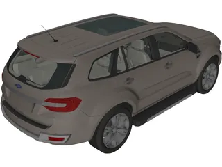 Ford Everest (2016) 3D Model preview