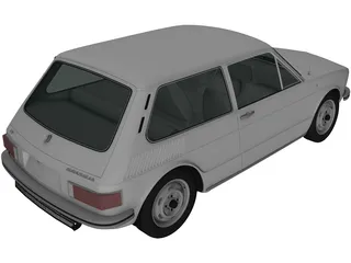 Volkswagen Brasilia (1980) 3D Model preview