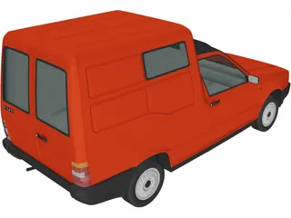Fiat Fiorino (1988) 3D Model preview