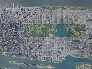 New York City, Manhattan, USA (2022) 3D Model preview