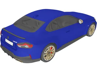 BMW M240i Coupe [G42] (2022) 3D Model preview