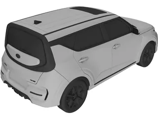 Kia Soul (2022) 3D Model preview