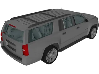 Chevrolet Suburban (2015) 3D Model preview