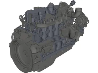 Cummins QSB-6.7 Engine 3D Model preview