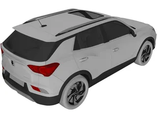 SsangYong Korando (2020) 3D Model preview