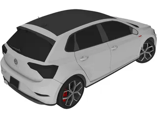 Volkswagen Polo GTi (2023) 3D Model preview