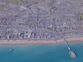Brighton City, UK (2022) 3D Model preview