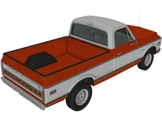 Chevrolet C10 Cheyenne (1971) 3D Model preview
