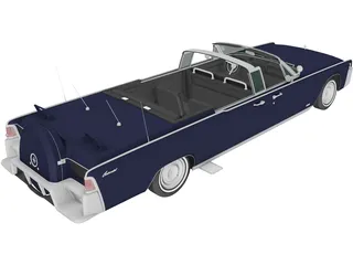 Lincoln Continental (1961) 3D Model preview