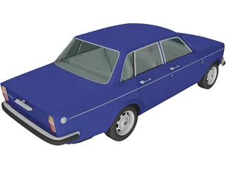 Volvo 144 (1967) 3D Model preview