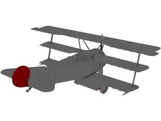 Fokker Dr.I Triplane 3D Model preview