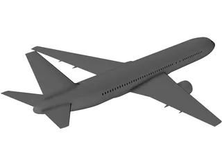Boeing 767-200 3D Model preview