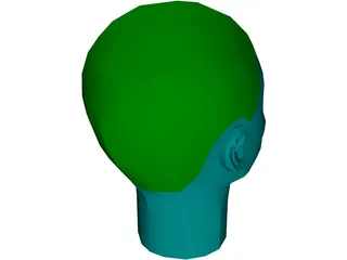 Head Female 3D Model preview