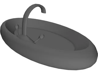Bathroom Sink 3D Model preview