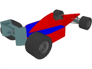 Formula 1 Car 3D Model preview