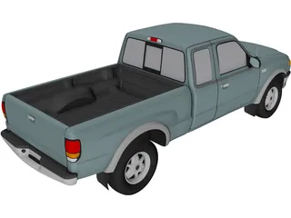 Mazda Pickup (1999) 3D Model preview