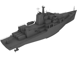 Survey Vessel 3D Model preview