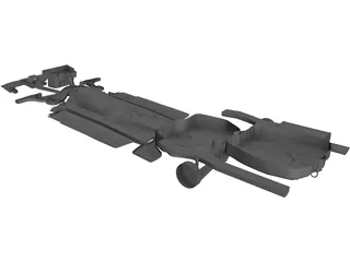Chassis Volvo S40 (2000) 3D Model preview