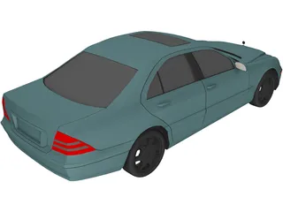 Mercedes-Benz S-class (2000) 3D Model preview