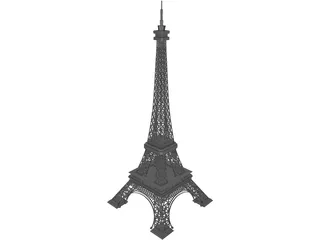Eiffel Tower 3D Model preview