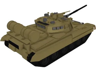 T-80 3D Model preview