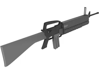 M16 A1 3D Model preview