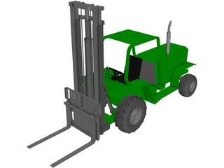 Forklift 3D Model preview