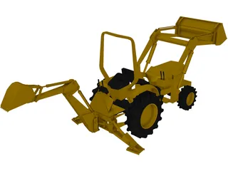 Tractor 3D Model preview