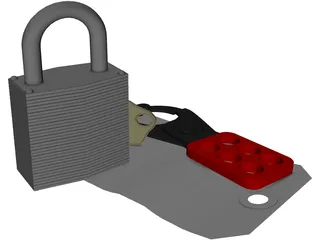 Lock Out Tag Out Kit 3D Model preview