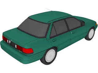 Mercury Tracer (1994) 3D Model preview