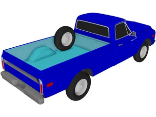 Chevrolet C10 Pickup (1972) 3D Model preview