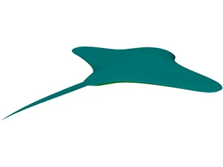 Manta Ray 3D Model preview