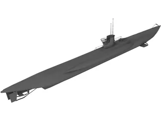 U-Boat 3D Model preview