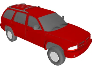 Dodge Durango (1998) 3D Model preview