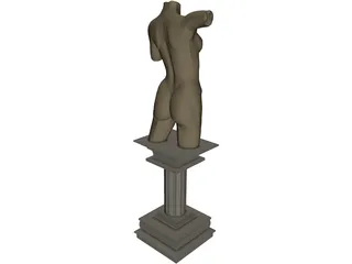 Greek Woman 3D Model preview