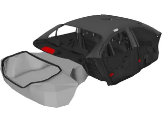 Interior Pontiac Grand Prix (1997) 3D Model preview