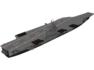 Nimitz Aircraft Carrier 3D Model preview
