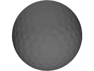 Golf Ball 3D Model preview