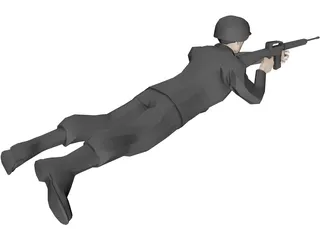 Soldier 3D Model preview