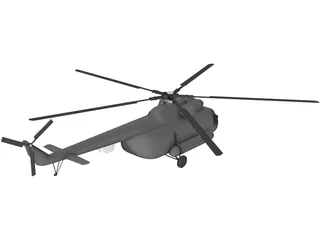 Mil Mi-8 Hip 3D Model preview