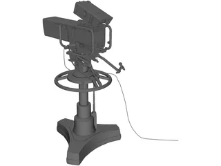 Television Camera 3D Model preview