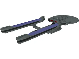 Star Trek Enterprise B 3D Model preview