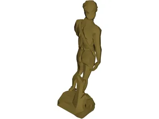 David Statue 3D Model preview