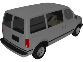 Chevrolet Astro Van (1986) 3D Model preview