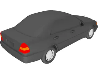 Mercedes-Benz 280 C (1994) 3D Model preview