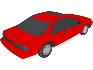 Ford Thunderbird (1992) 3D Model preview