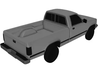 Dodge Dakota (1988) 3D Model preview