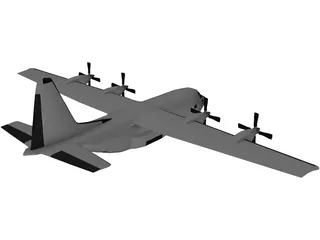 Lockheed C-130 Hercules 3D Model preview